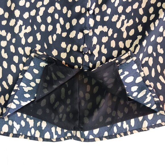 NWT Vince Camuto Black & Tan V-Neck A-Line Knee-Length Dress Size 14P - Picture 10 of 13